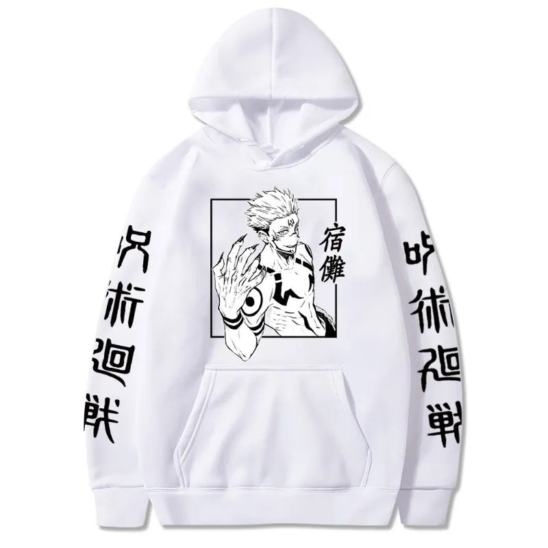 Jujutsu Kaisen Anime Ryomen Sukuna  Clothes Hooded Sweatshirts Cosplay Streetwear Hoodie Tops Birthday Gifts