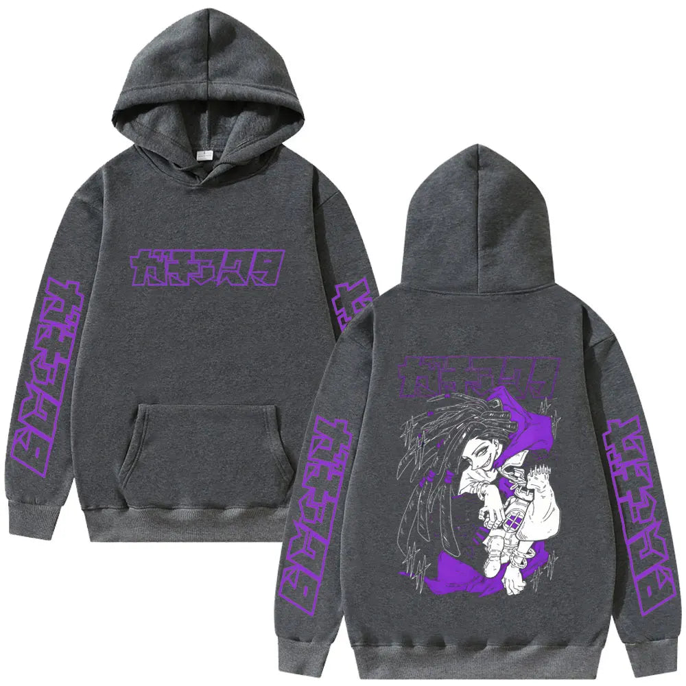 New Polyester Gachiakuta Graphic Hoodie Unisex Anime Print Casual Hooded Pullover Streetwear Tops