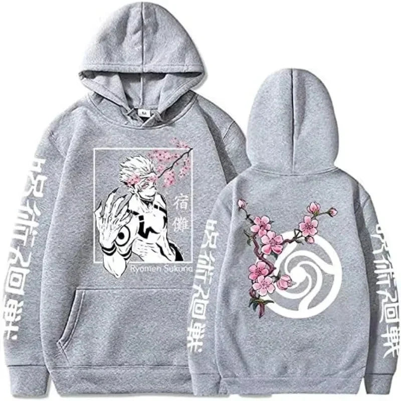 New Anime Jujutsu Kaisen Ryomen Sukuna Printed Hoodie Sweatshirt Men's and Women's Hoodie Men's Tops Sports Hoodie Y2K Hoodie