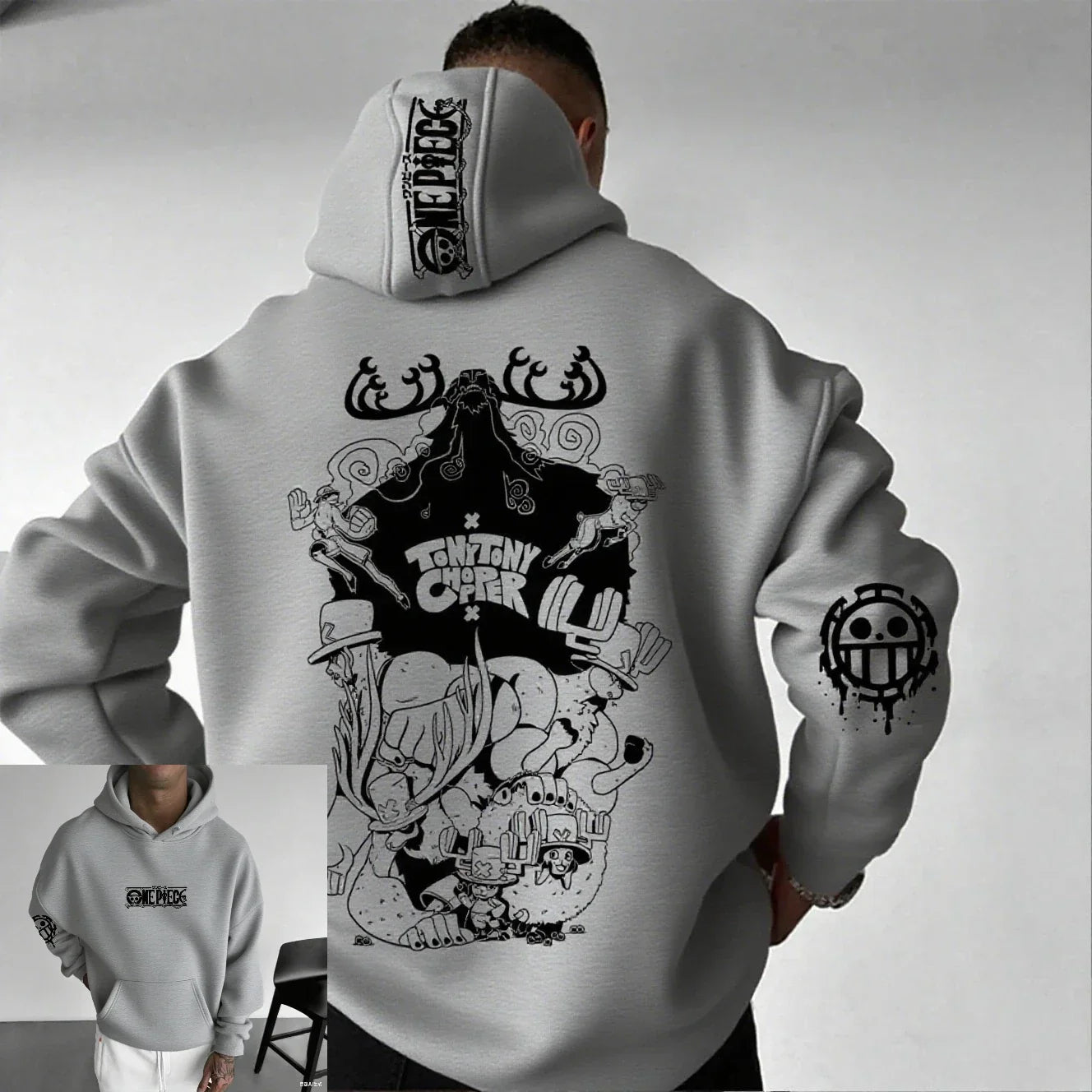 One Piece Chopper Anime Hoodie Men Women Pullover Sweatshirt Graphic Print Streetwear Casual New Spring Autumn Long Sleeve Top