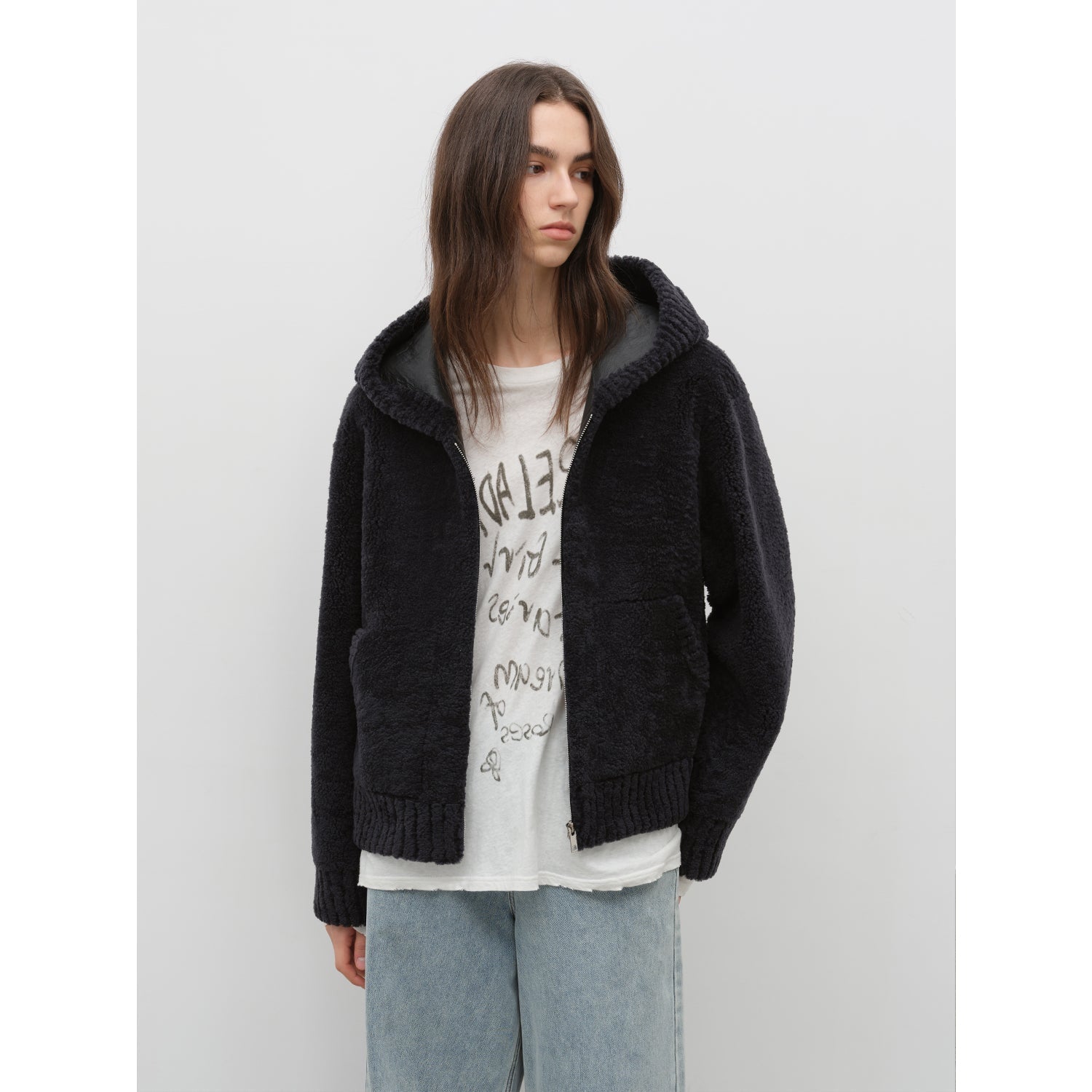 Fireladyfur Women's Hooded Merino Sheepskin JacketBad Boy