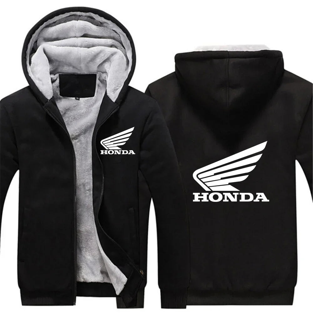 Autumn Winter Man's Fleece Warm Thicken Coat Popular Patchwork Contrast Color Hoodies Casual Jacket