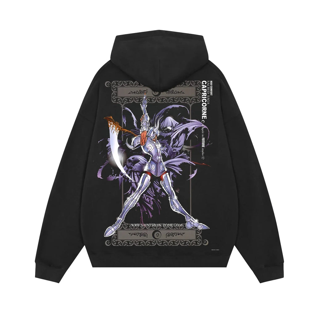 Hoodies Sleeve Hoodies Pure Cotton Clothing Knights of The Zodiac Japanese Anime Men Oversized Long Sleeved Shirt