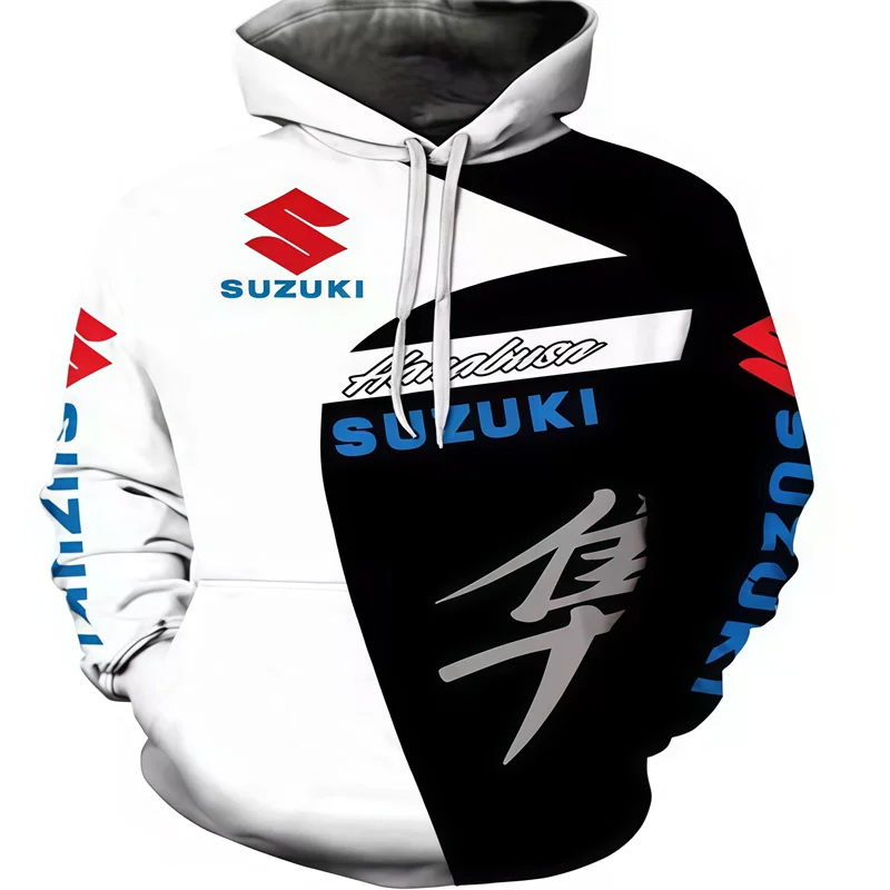 3DPrinted Autumn/Winter vintage Men's motorcycle hoodie Outdoor Street Casual Sport high-quality pullover Warm