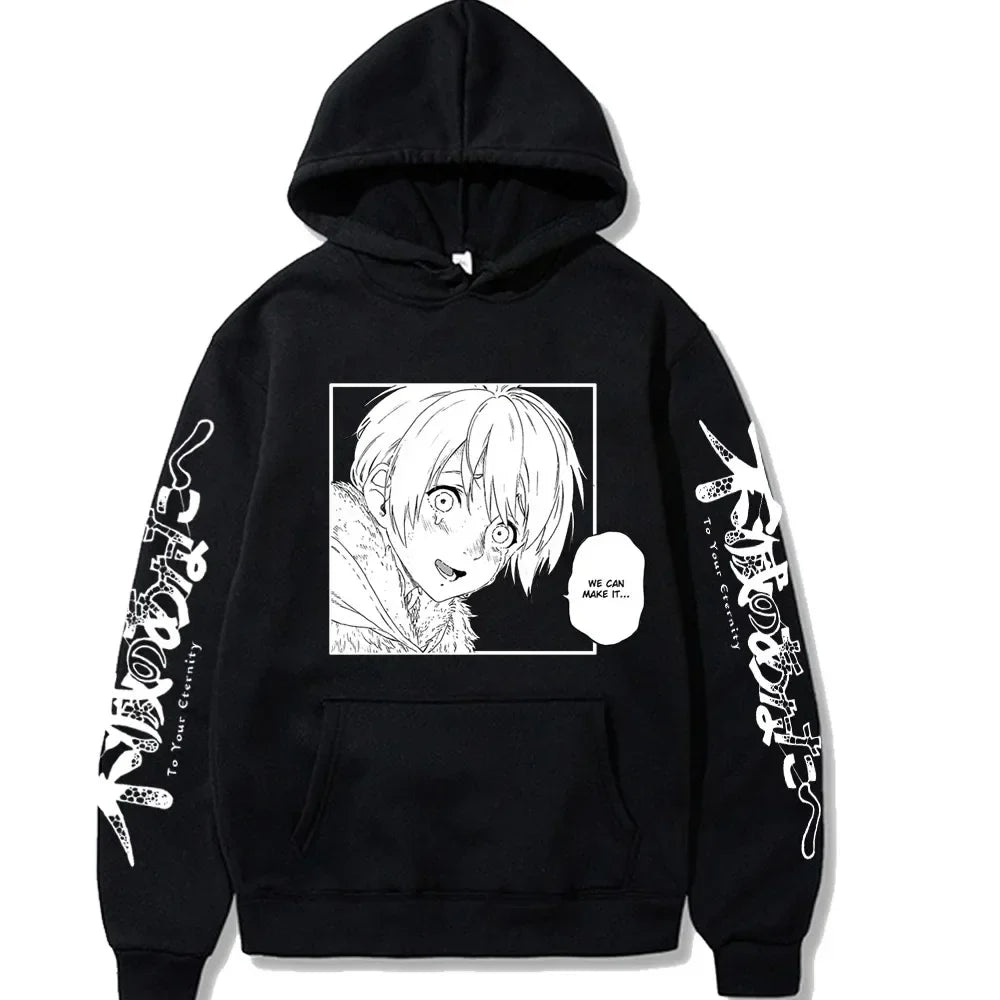 Japanese Anime Fushi We Can Make It To Your Eternity Men's Hoodie Sweatshirt Fashion Brand Design Pullover Fleece Streetwear Top