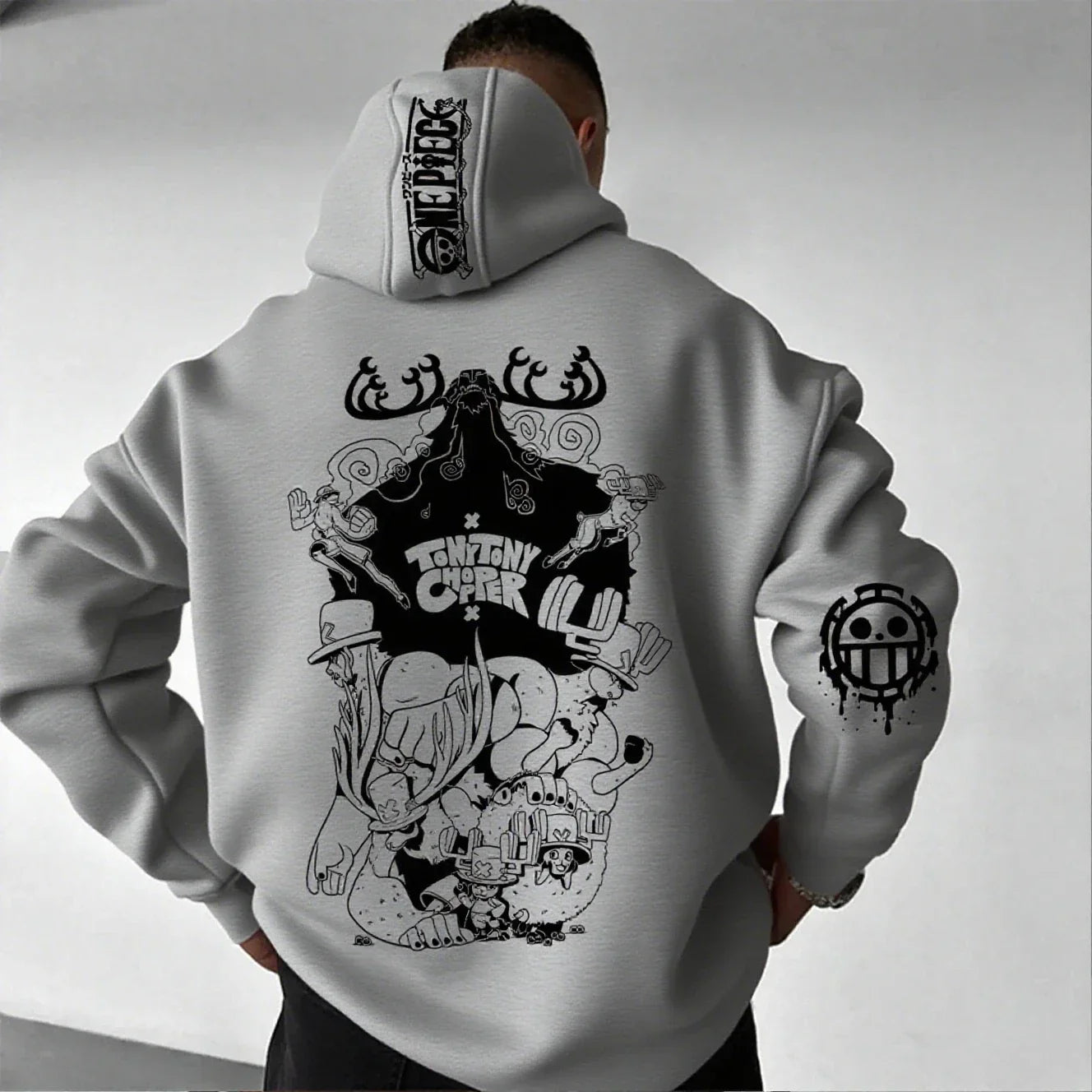 One Piece Chopper Anime Hoodie Men Women Pullover Sweatshirt Graphic Print Streetwear Casual New Spring Autumn Long Sleeve Top