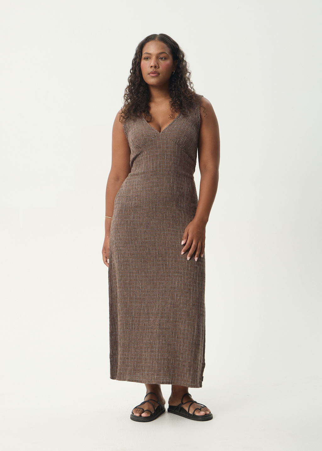 AFENDS Womens Tully - Seersucker Maxi Dress - Hometown Coffee