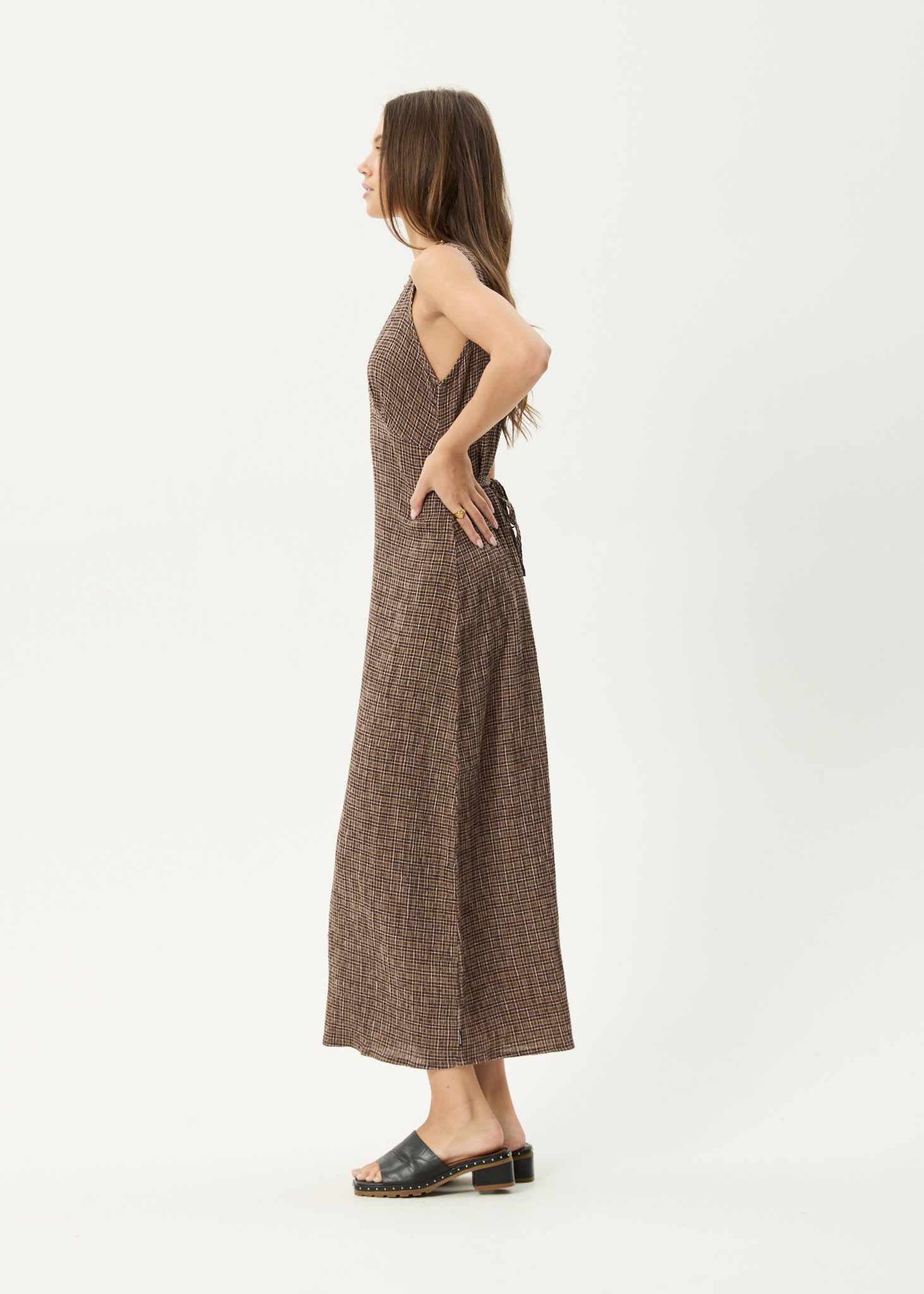 AFENDS Womens Tully - Seersucker Maxi Dress - Hometown Coffee