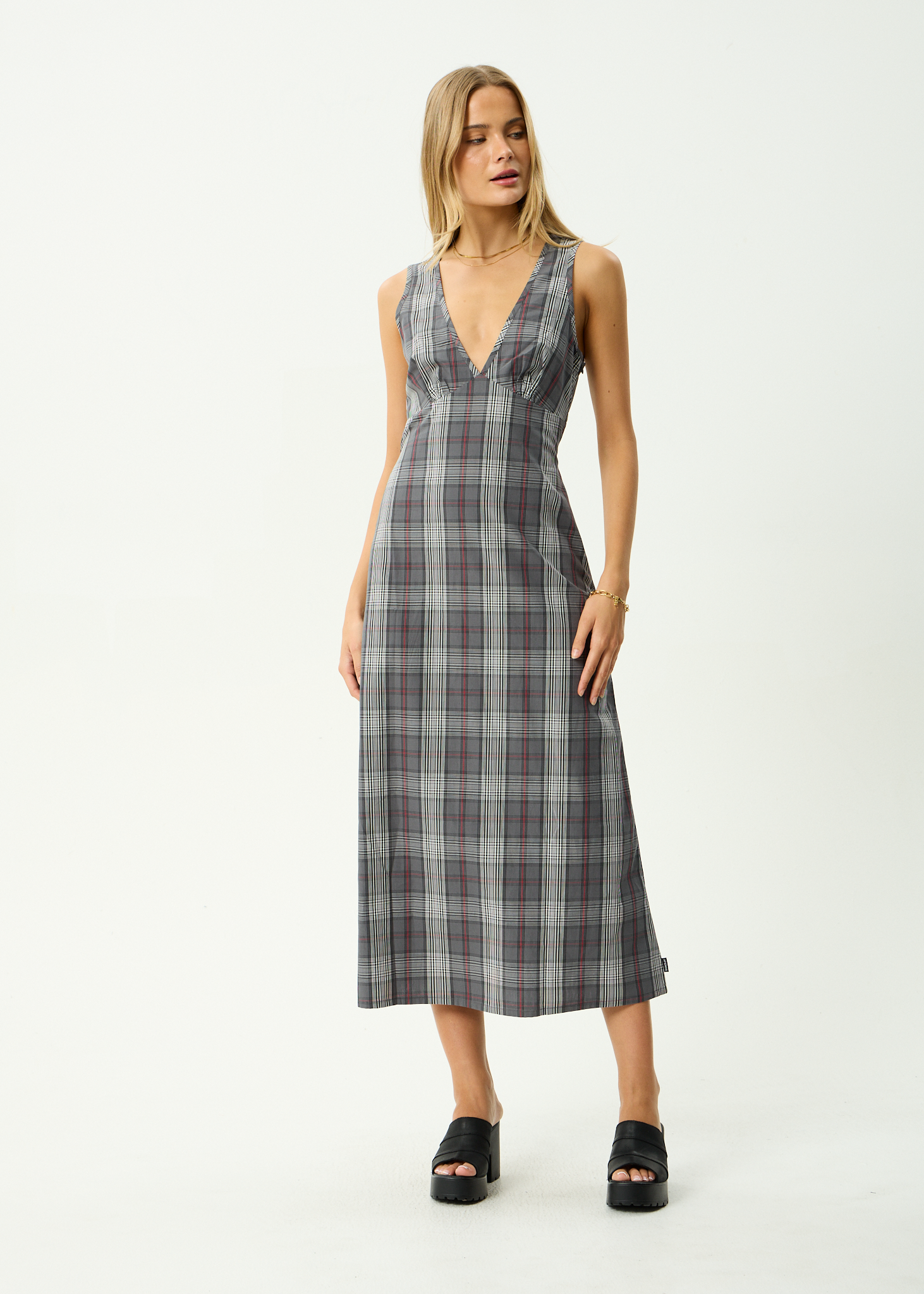 AFENDS Womens Eboni - Maxi Dress - Gunmetal