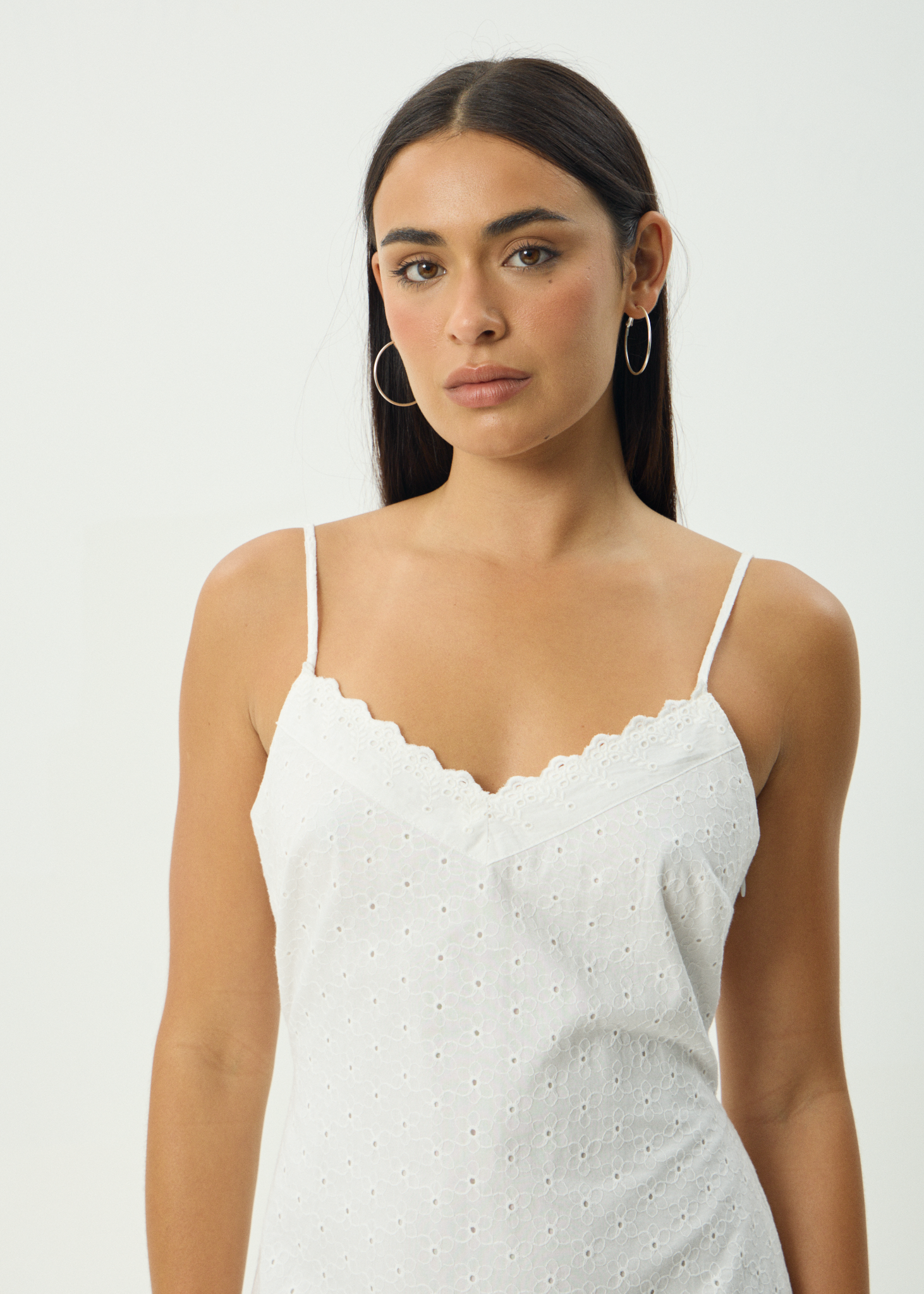 AFENDS Womens Kindred - Midi Dress - White