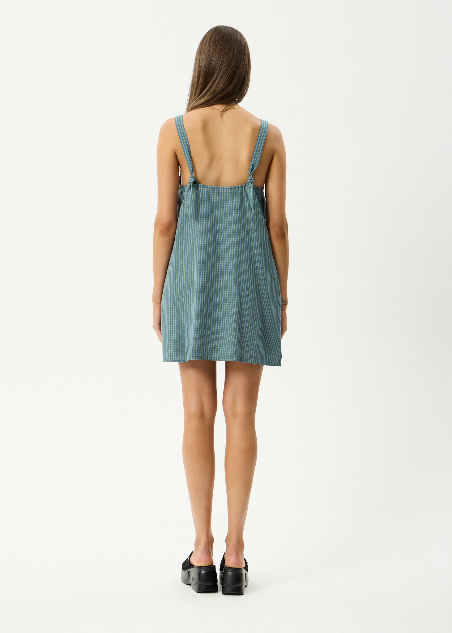 AFENDS Womens Voyager - Mini Dress - Deep Olive Voyager
