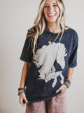 Horse Queen Tee - Charcoal