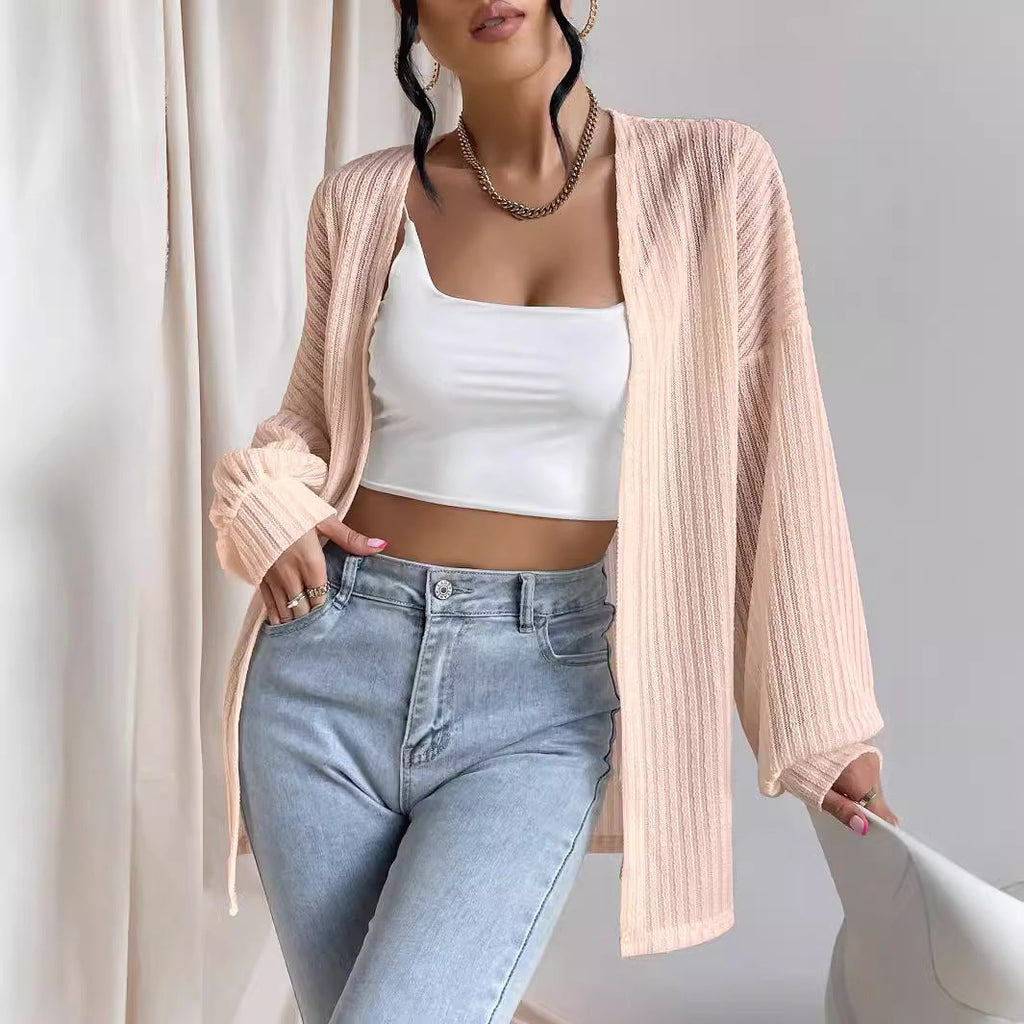 European And American Style Women Top Knitted Cardigan Autumn