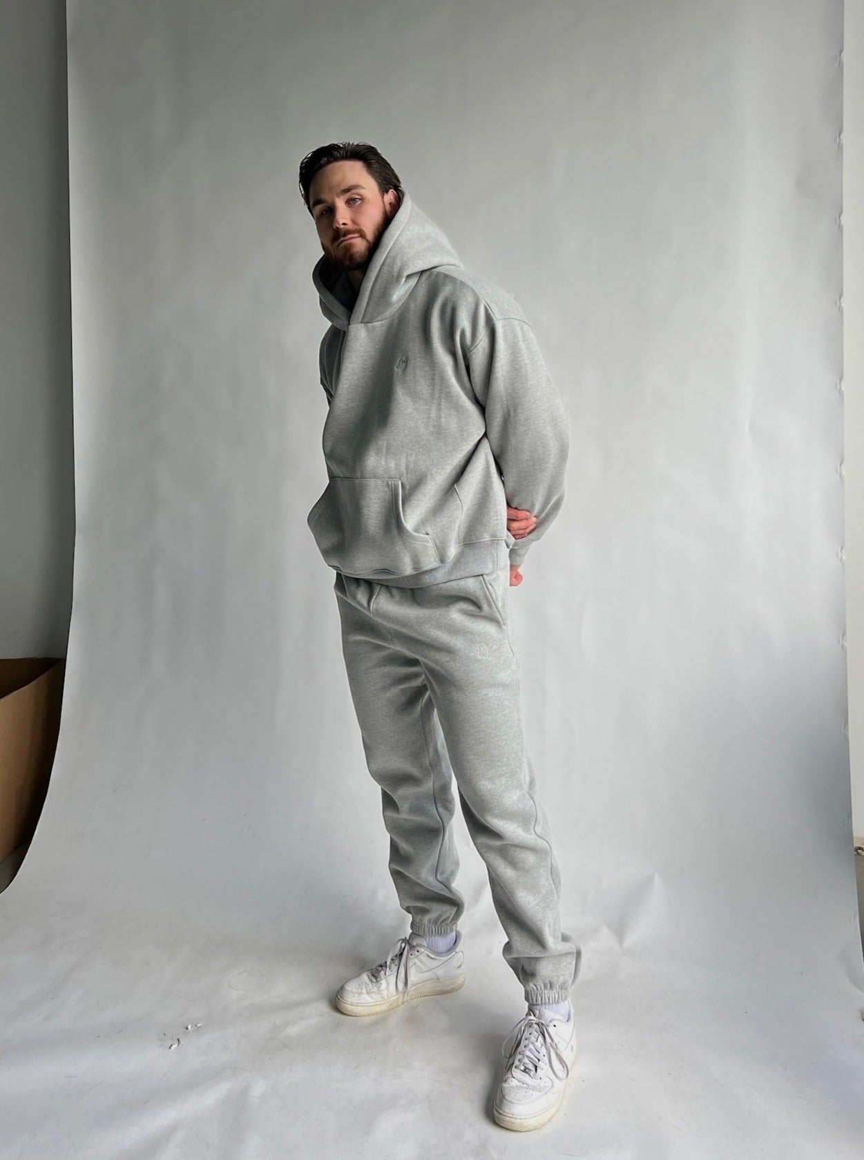 Heavyweight Pullover Hoodie - Athletic Grey (v2)
