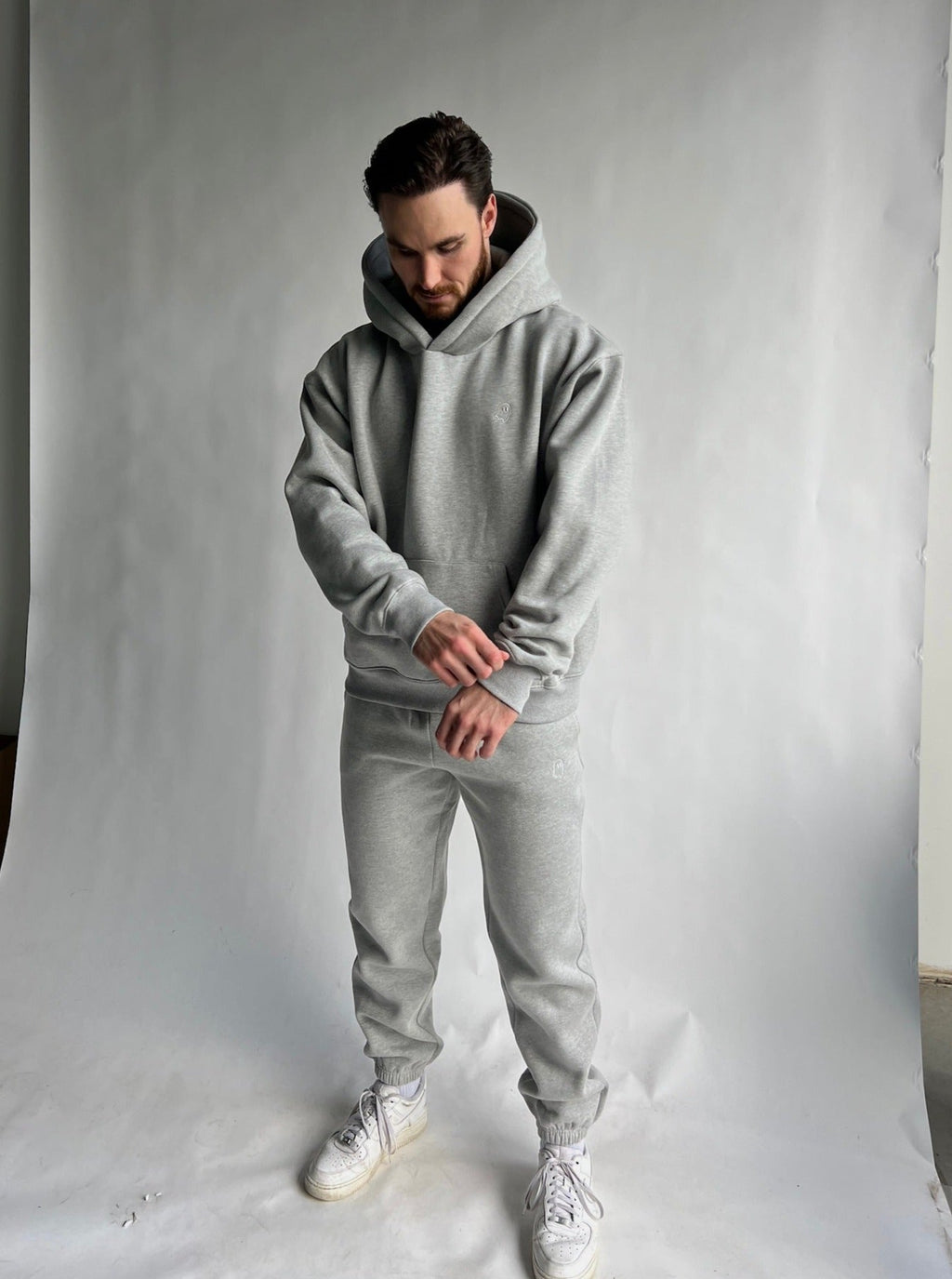 Heavyweight Pullover Hoodie - Athletic Grey (v2)