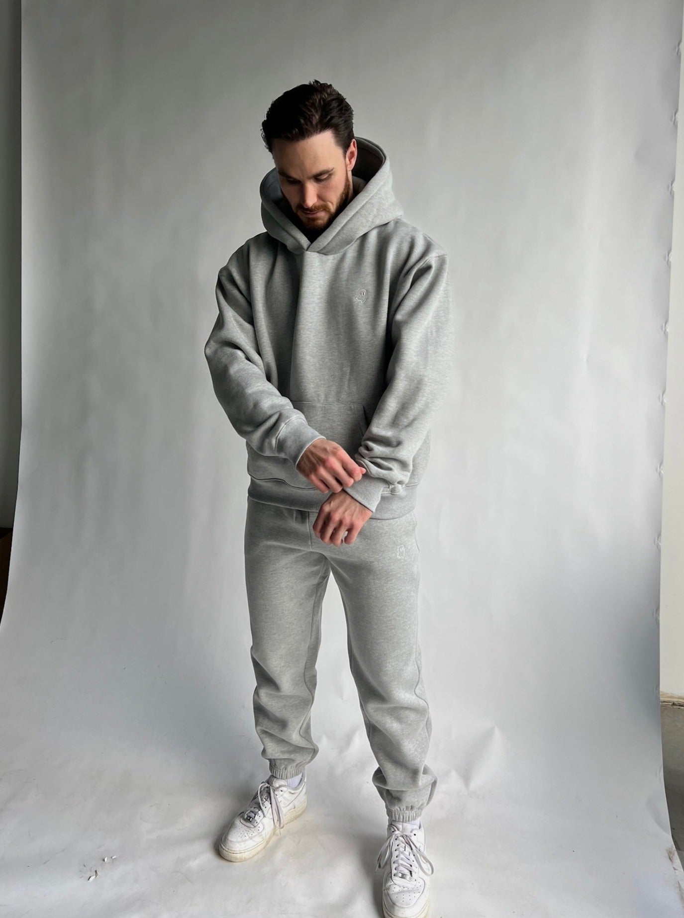 Heavyweight Pullover Hoodie - Athletic Grey (v2)