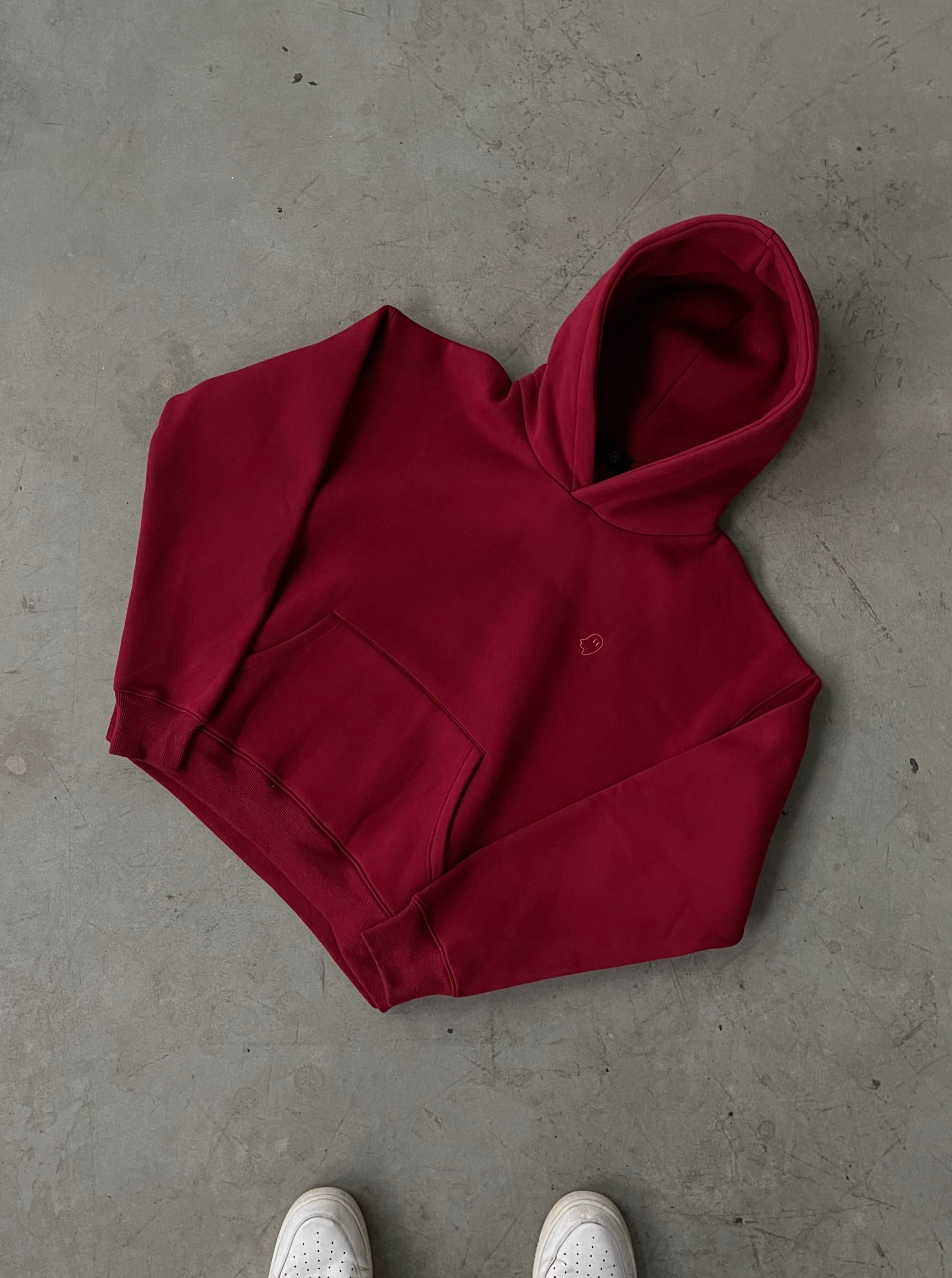 Heavyweight Pullover Hoodie ¡ª College Red (v2)
