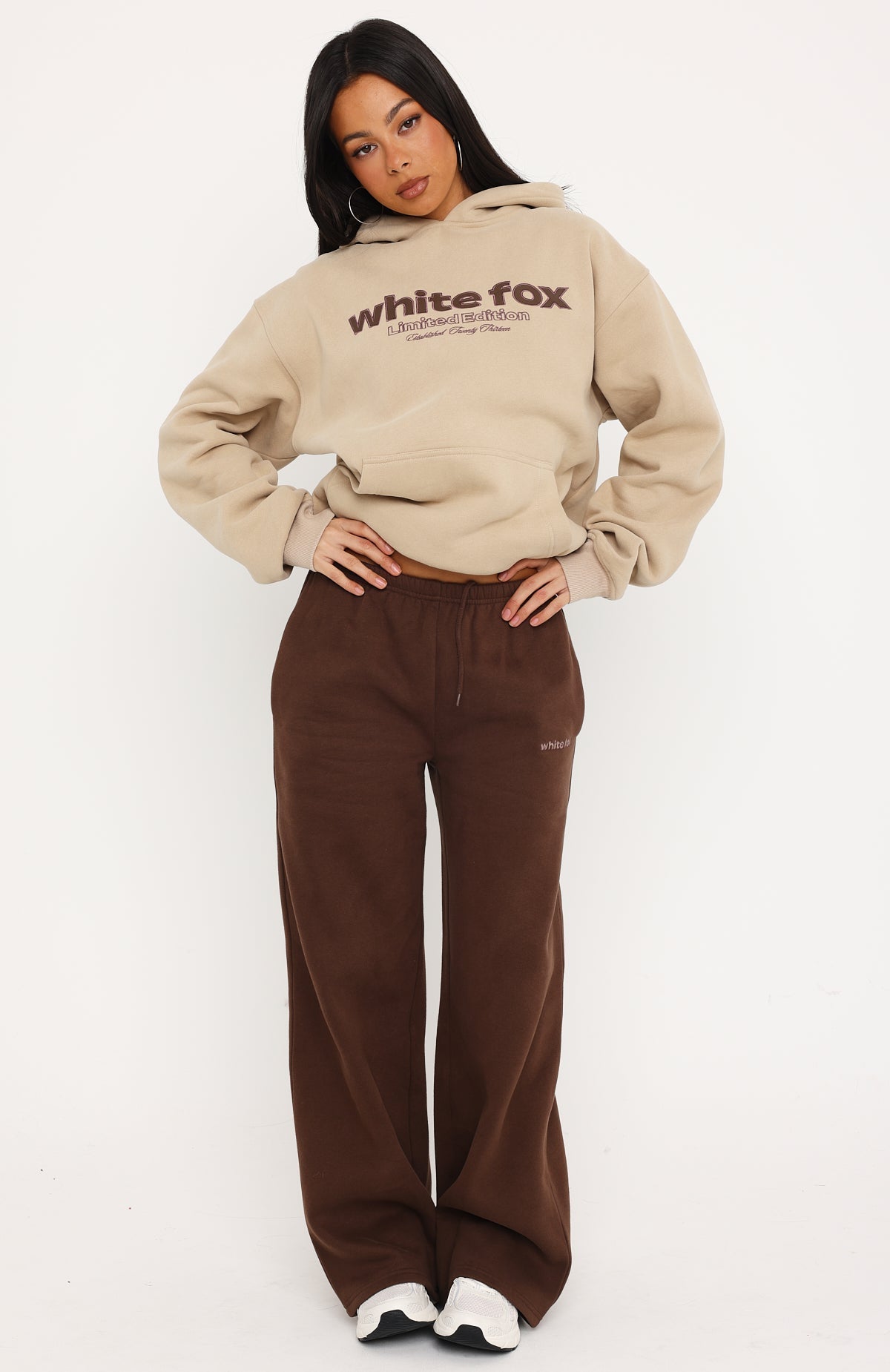 Made Up My Mind Oversized Hoodie Beige
