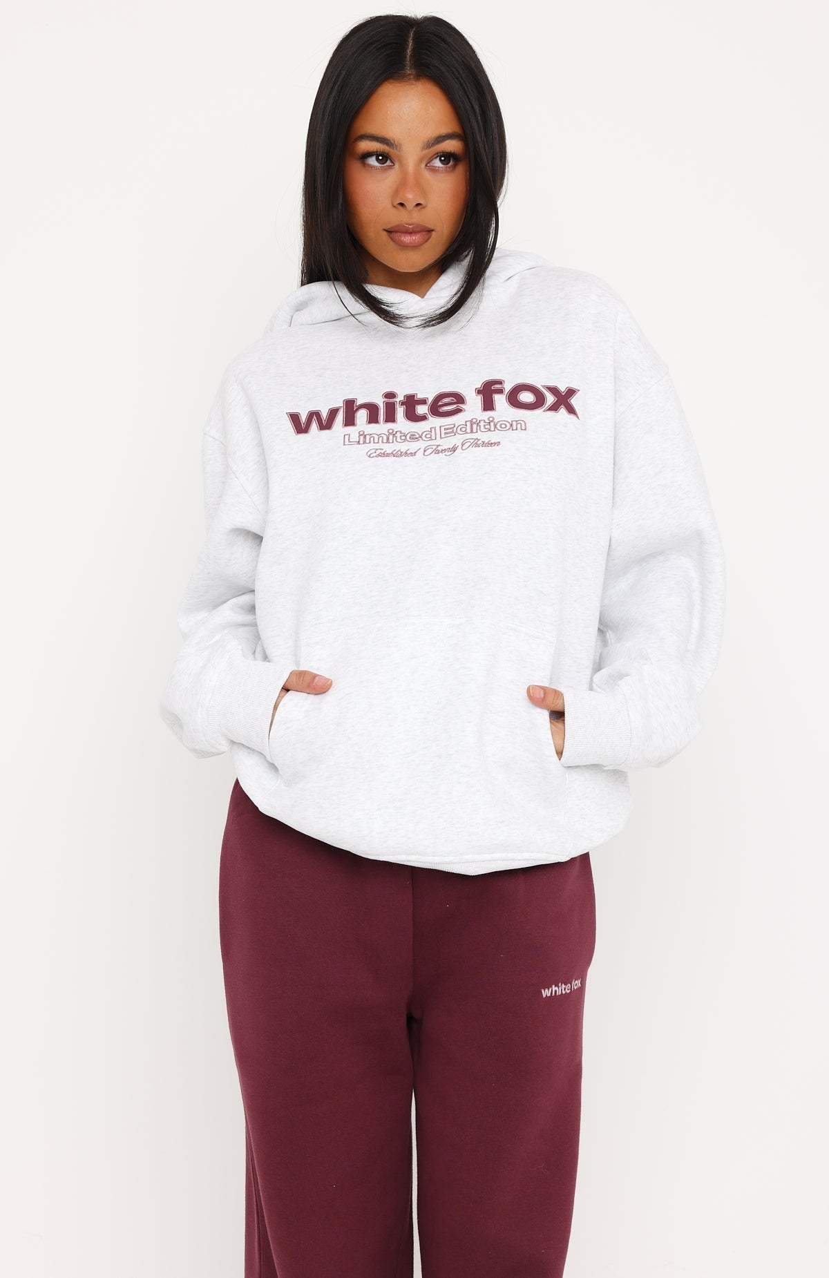 Made Up My Mind Oversized Hoodie Grey Marle