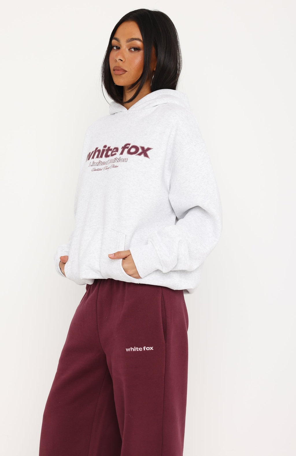 Made Up My Mind Oversized Hoodie Grey Marle