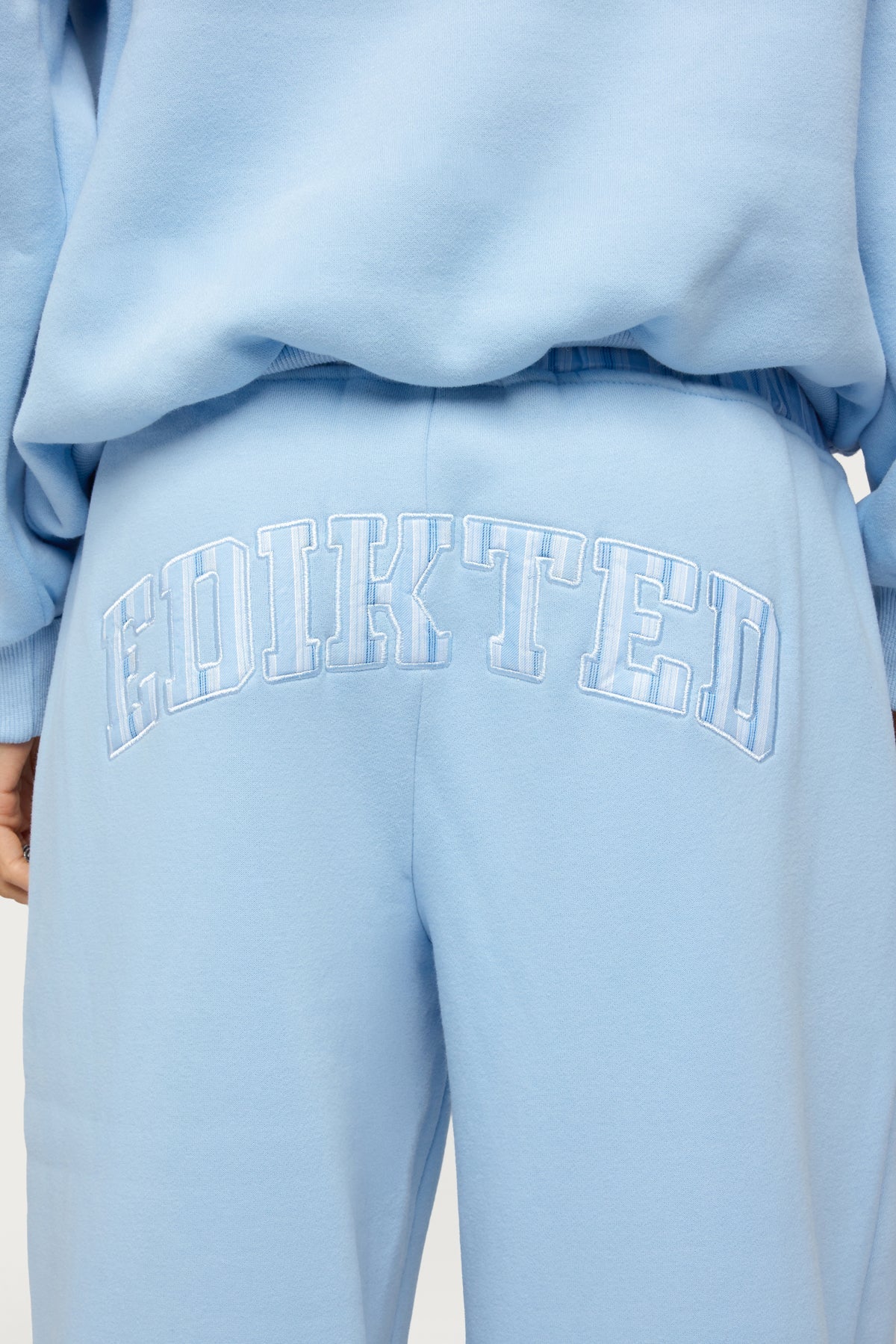 Edikted Core Stripey Wide Leg Sweatpants