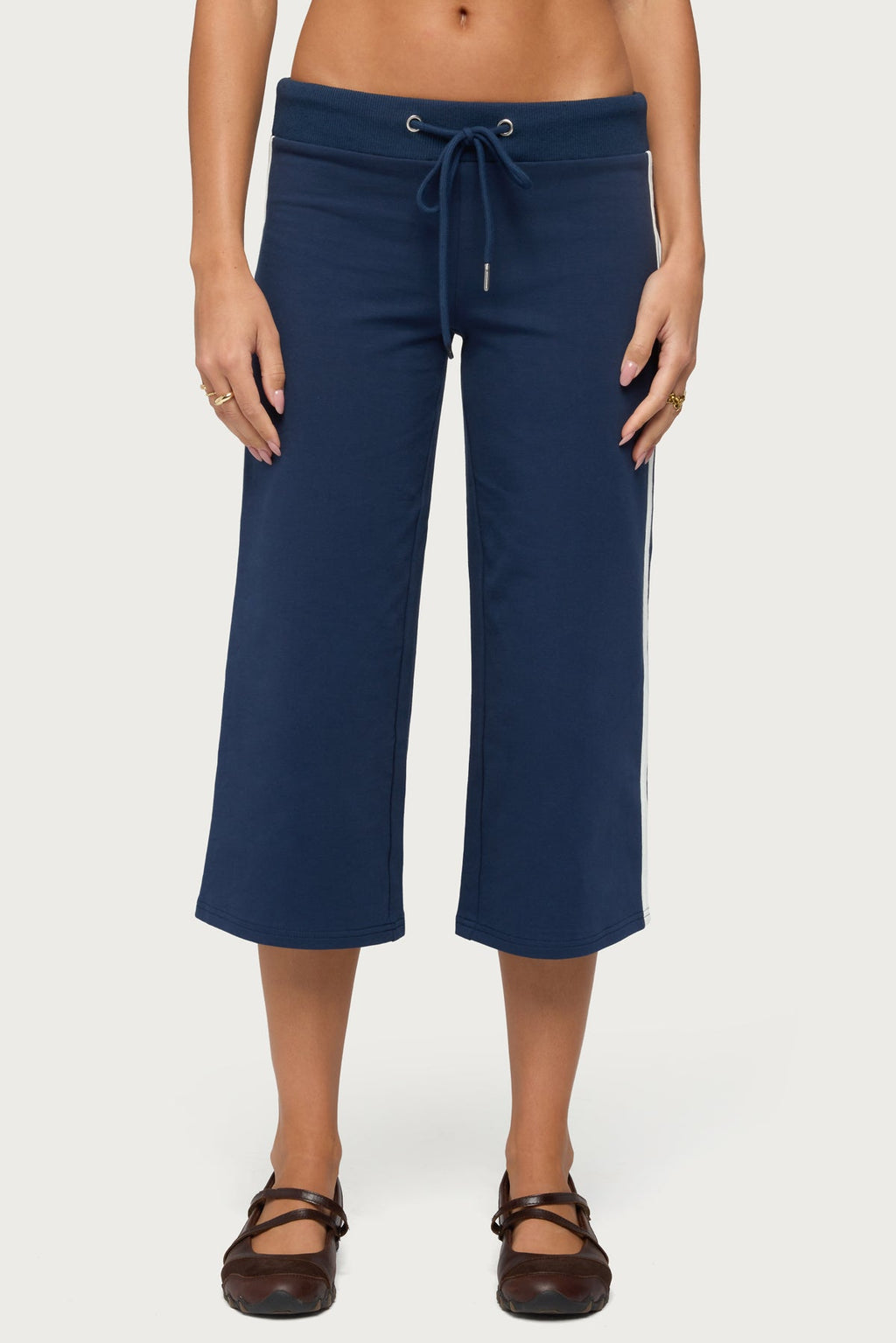 Zanele Side Stripe Capri Sweatpants