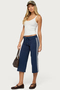 Zanele Side Stripe Capri Sweatpants