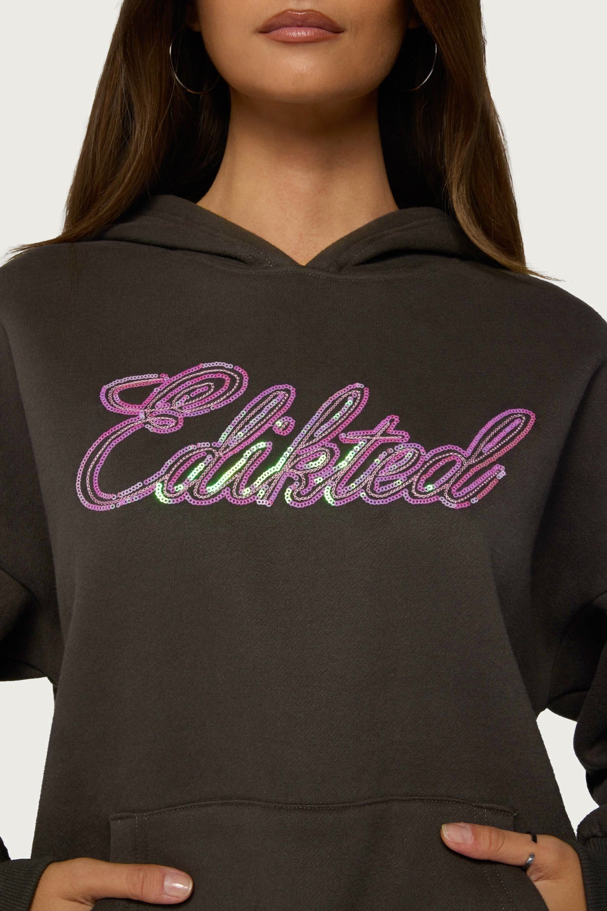 Always Edikted Sequin Hoodie