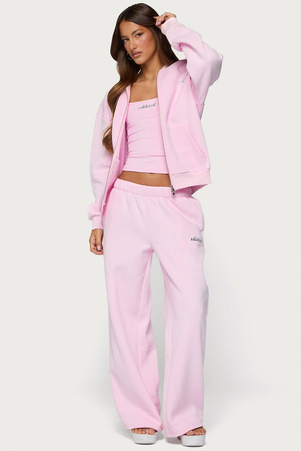 Edikted Diva Zip Up Hoodie