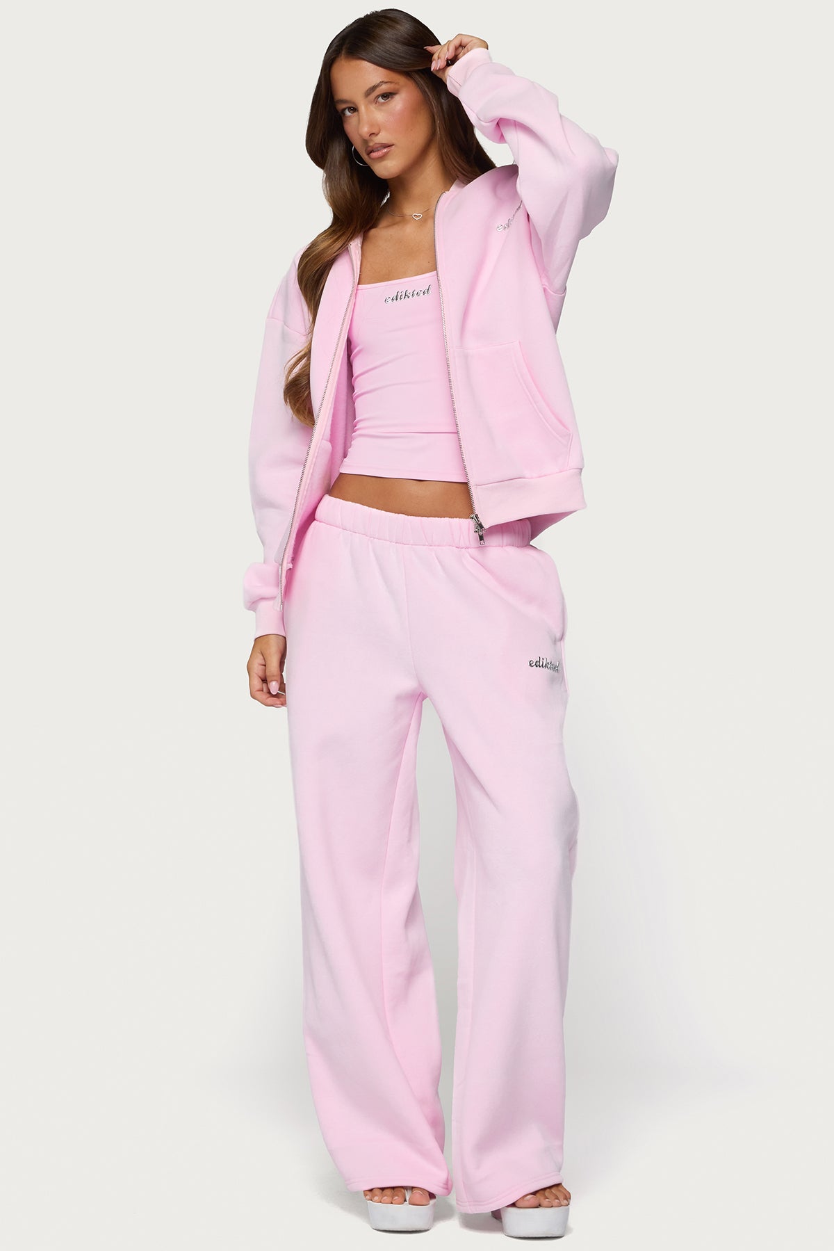 Edikted Diva Zip Up Hoodie